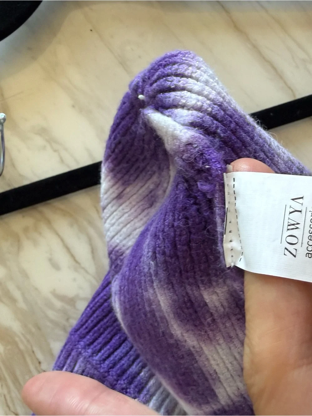 Purple Lightning Smiley Ribbed Knit Beanie – Festival Streetwear